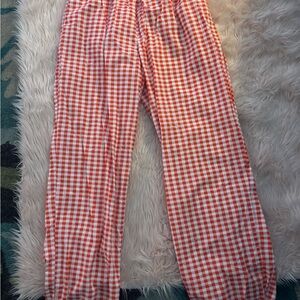 Grayson Threads Red and White Checkered Pants